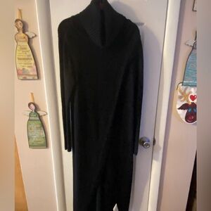 Black Turtleneck Drama Top